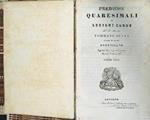 Prediche Quaresimali e lezioni sacre