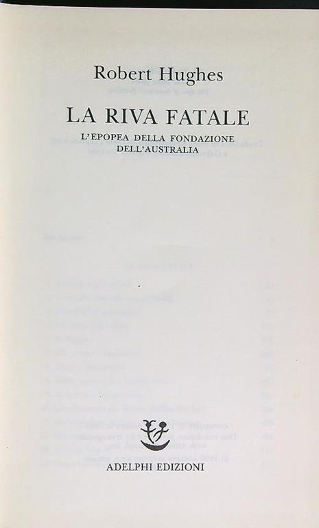 La  riva fatale - Robert Hughes - copertina