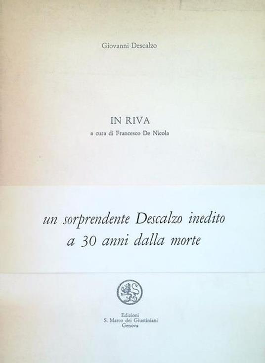 In riva - Giovanni Descalzo - copertina