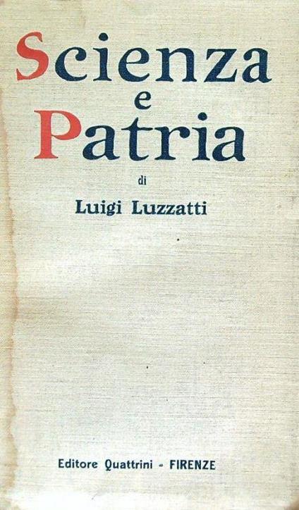 Scienza e patria - Luigi Luzzatti - copertina