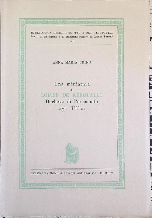 Una  miniatura di Louise De Keroualle Esemplare n. 5 di 333