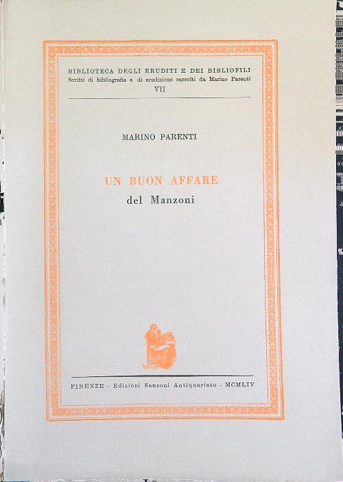 Un buon affare del Manzoni