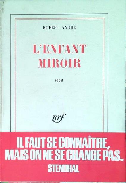 L' enfant miroir - Robert André - copertina