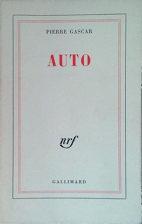 Auto - Pierre Gascar - copertina