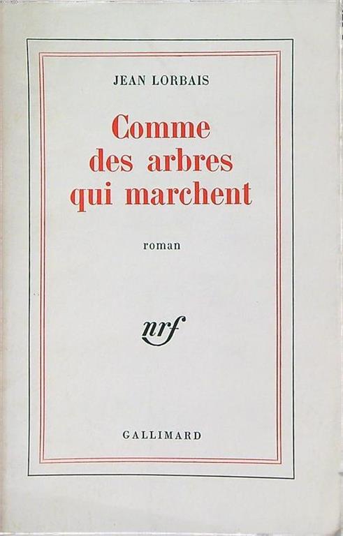 Comme des arbres qui marchent - Jean Lorrain - copertina