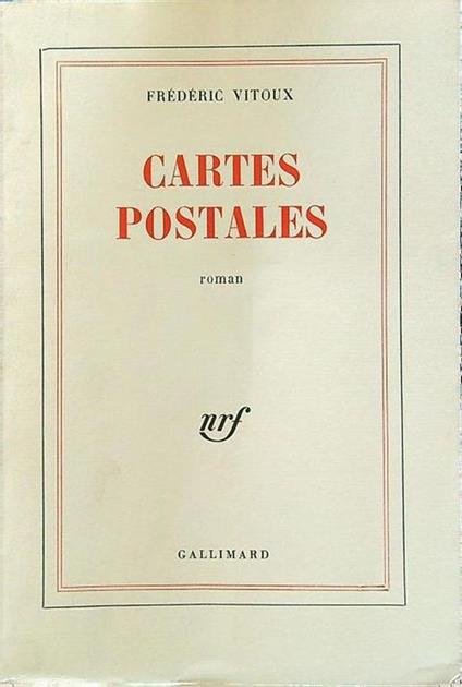 Cartes postales - Frederic Vitoux - copertina