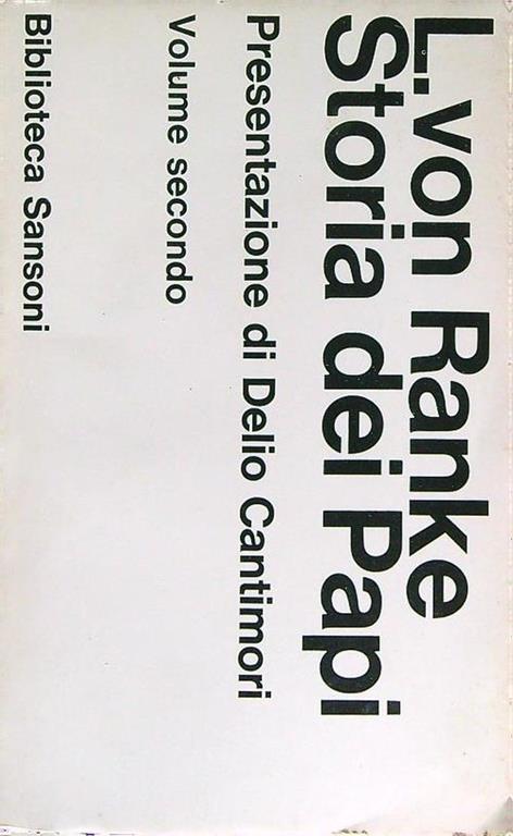 Storia dei Papi vol. 2 - copertina