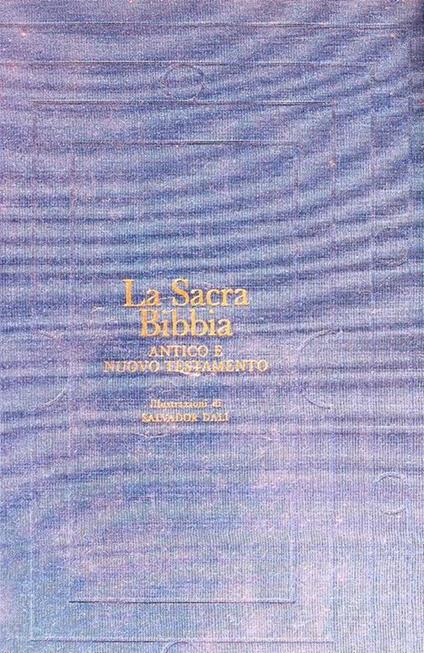La Sacra Bibbia antico e nuovo testamento - copertina