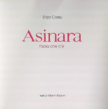 Asinara l'isola che c'è - Enzo Cossu - copertina