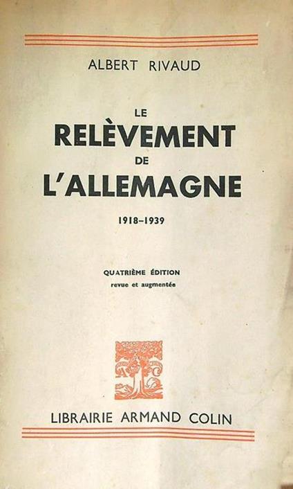 Le relevement de l'Allemagne - copertina