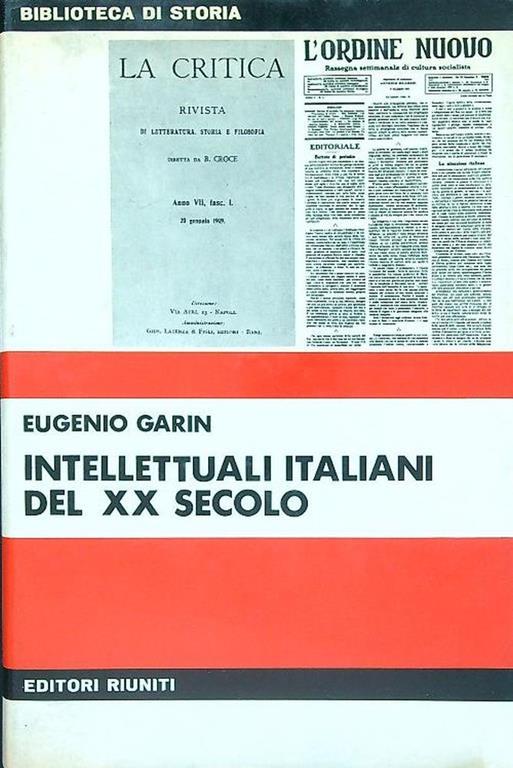 Intellettuali italiani del XX secolo - Eugenio Garin - copertina