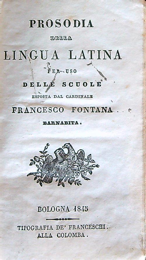 Prosodia della lingua italiana per uso delle scuole