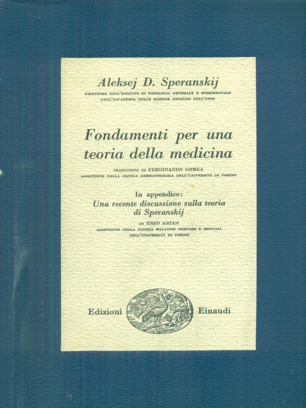 Fondamenti per una teoria della medicina