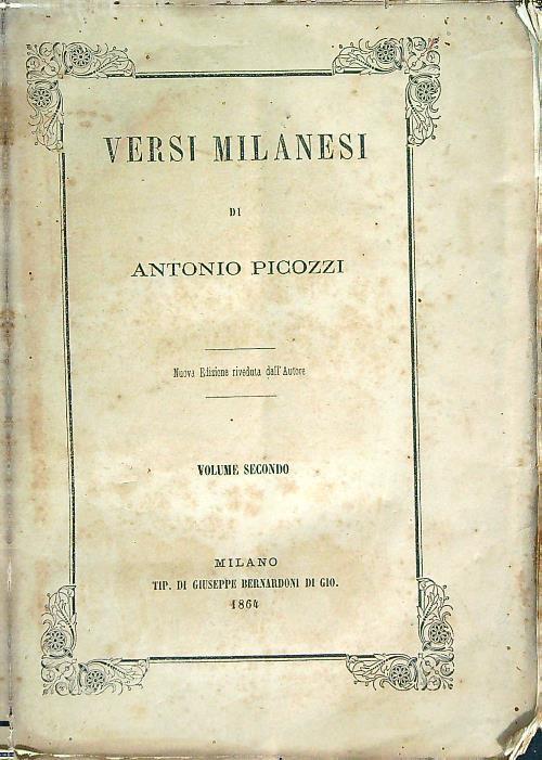 Versi milanesi vol. 2