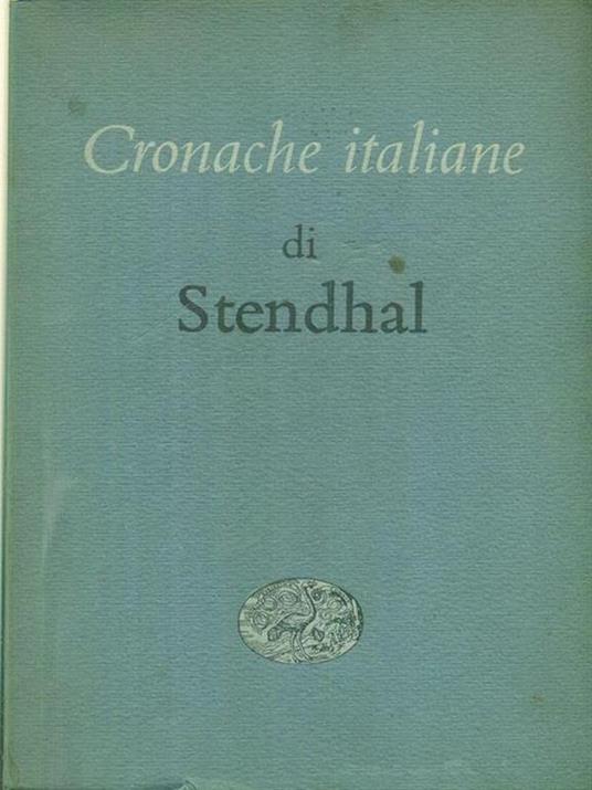Cronache italiane - Stendhal - copertina