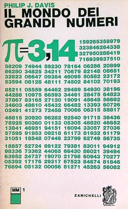 Il mondo dei grandi numeri - Philip J. Davis - copertina