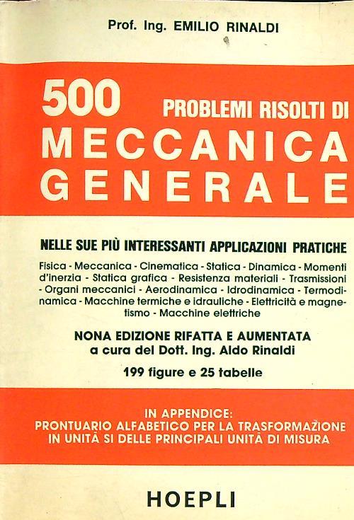 500 Problemi Risolti di Meccanica Generale