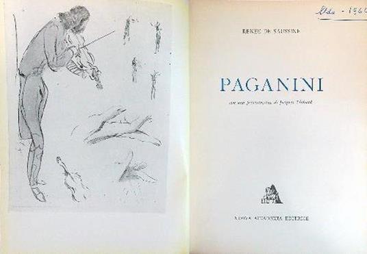 Paganini - Renée De Saussine - copertina