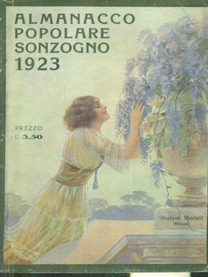 Almanacco popolare Sonzogno 1923 - Guido Vincenzoni - copertina