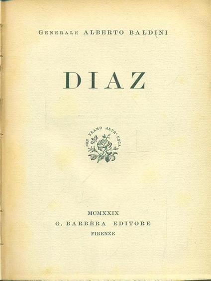 Diaz - Alberto Baldini - copertina
