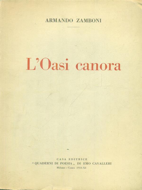 L' Oasi canora