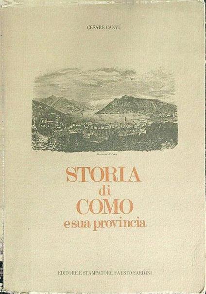 Storia di Como e sua provincia - Cesare Cantù - copertina