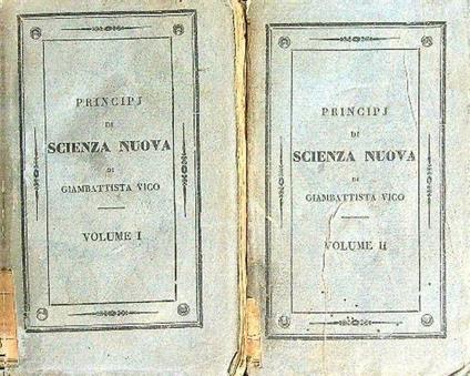 Principi di scienza nuova 2 voll - Giambattista Vico - copertina