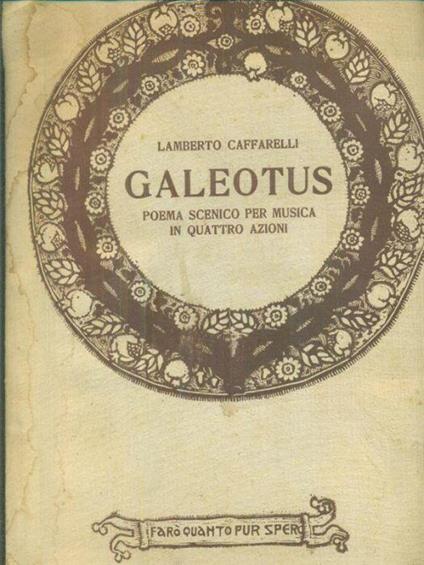 Galeotus - Lamberto Caffarelli - copertina