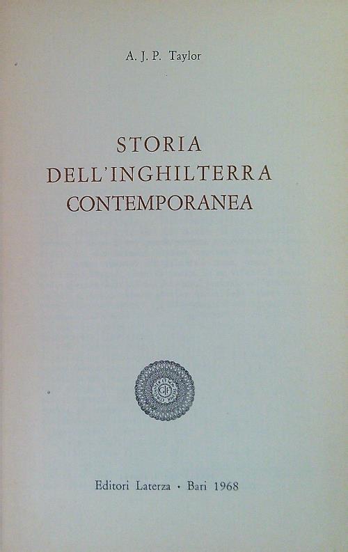 Storia dell'Inghilterra Contemporanea