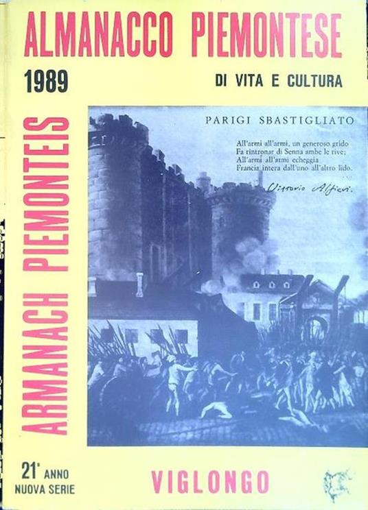 Almanacco Piemontese 1989 - copertina