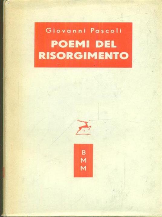 Poemi del Risorgimento - Giovanni Pascoli - copertina