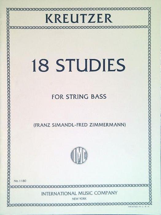 18 Studies for string bass - copertina