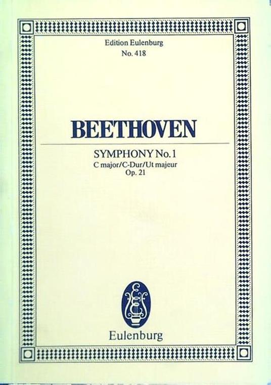 Symphony No. 1 C major/C-Dur/Ut majeur Op. 21 - Ludwig van Beethoven - copertina