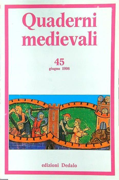 Quaderni medievali 45. Giugno 1998 - copertina