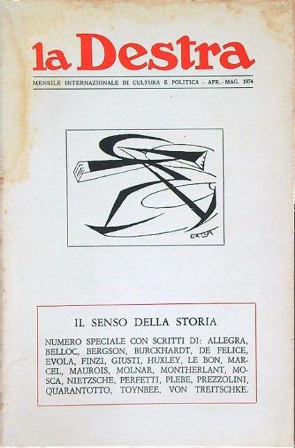 La Destra n. 4/5 del 1974 - copertina