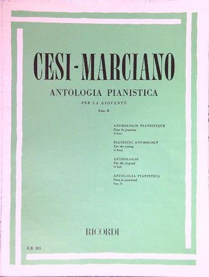 Antologia pianistica per la gioventù - Fasc II - Sigismondo Cesi - copertina