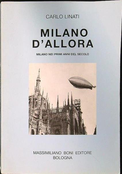 Milano d'allora - Carlo Linati - copertina