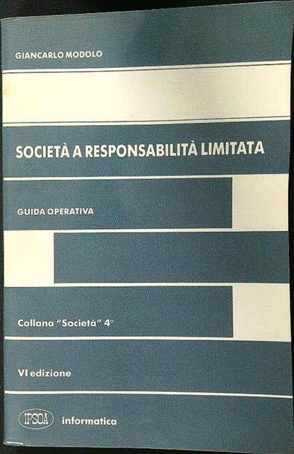 Società a responsabilità limitata - Giancarlo Modolo - copertina