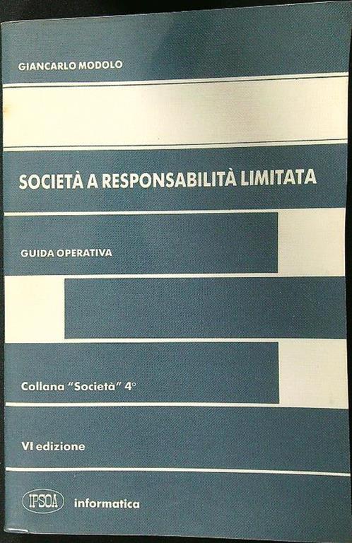 Società a responsabilità limitata - Giancarlo Modolo - copertina