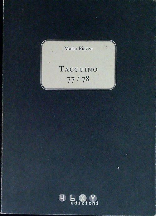 Taccuino 77/78