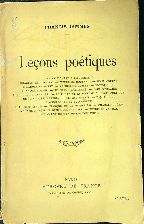 Lecons poetiques
