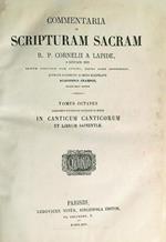 Commentaria in Scripturam Sacram R.P. Cornelii a lapide Tomus Octavus
