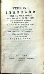 Versione italiana delle orazioni, dei salmi e degli inni