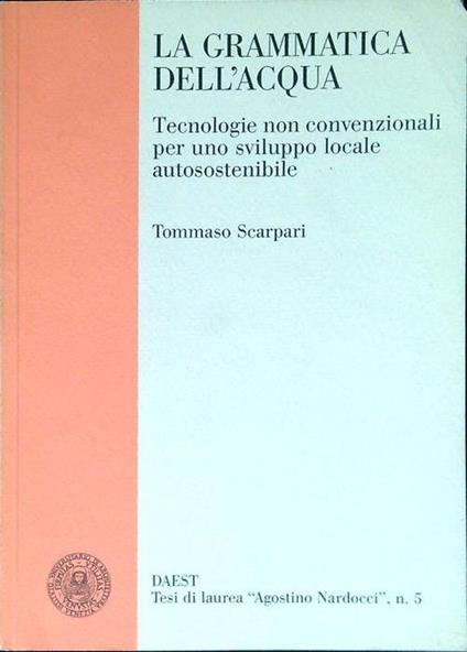 La grammatica dell'acqua - copertina