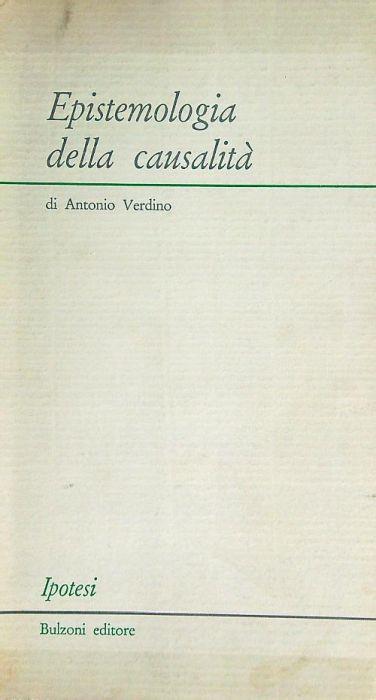 Epistemologia della causalità - Antonio Verdino - copertina