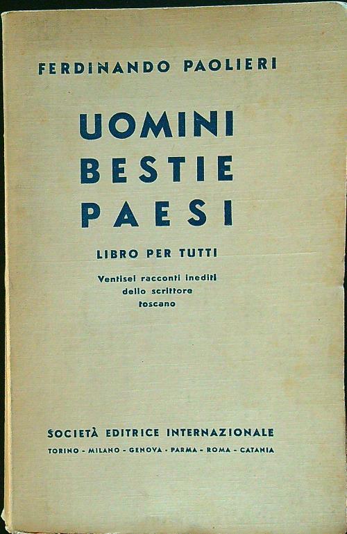 Uomini bestie paesi
