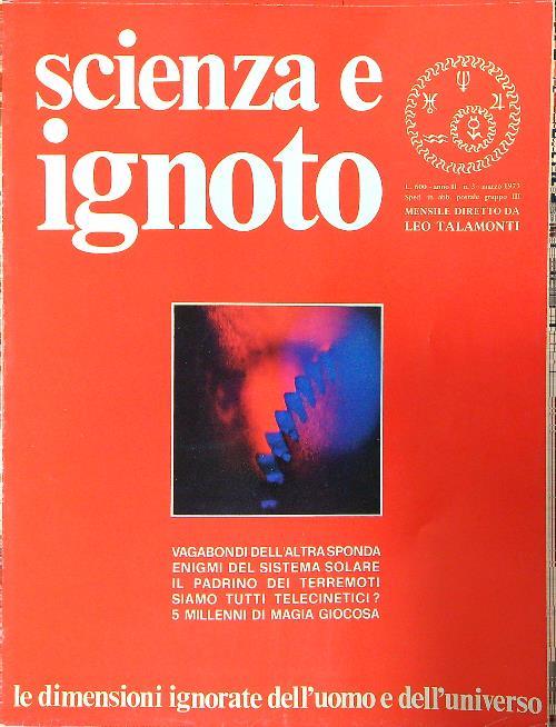 Scienza e ignoto giugno n.3/1973