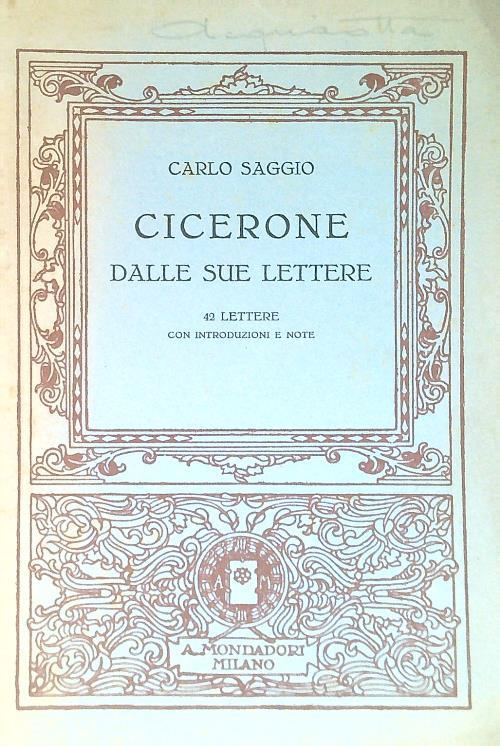 Cicerone dalle sue lettere
