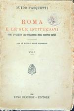 Roma e le sue istituzioni vol. 1