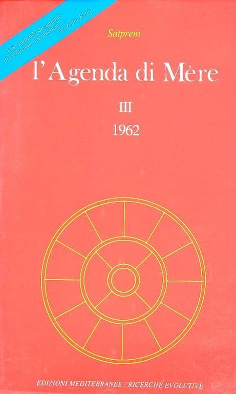 L' agenda di Mere III/1962 - Satprem - copertina